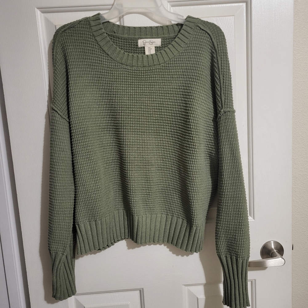 Jessica Simpson Olive Crew Neck Sweater